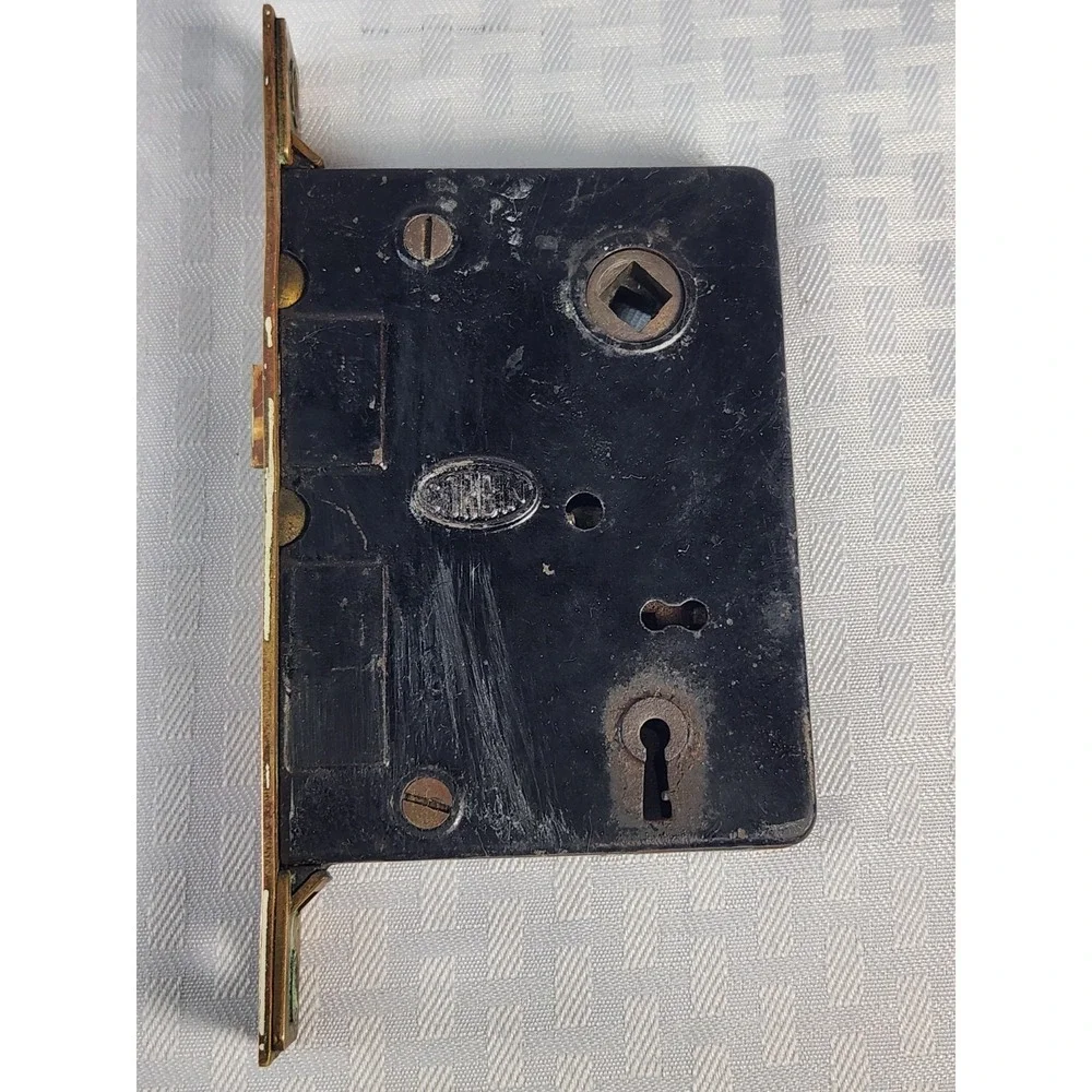 Antique Corbin Entry Exterior Door Mortise Lock Brass Cast Iron Restoration